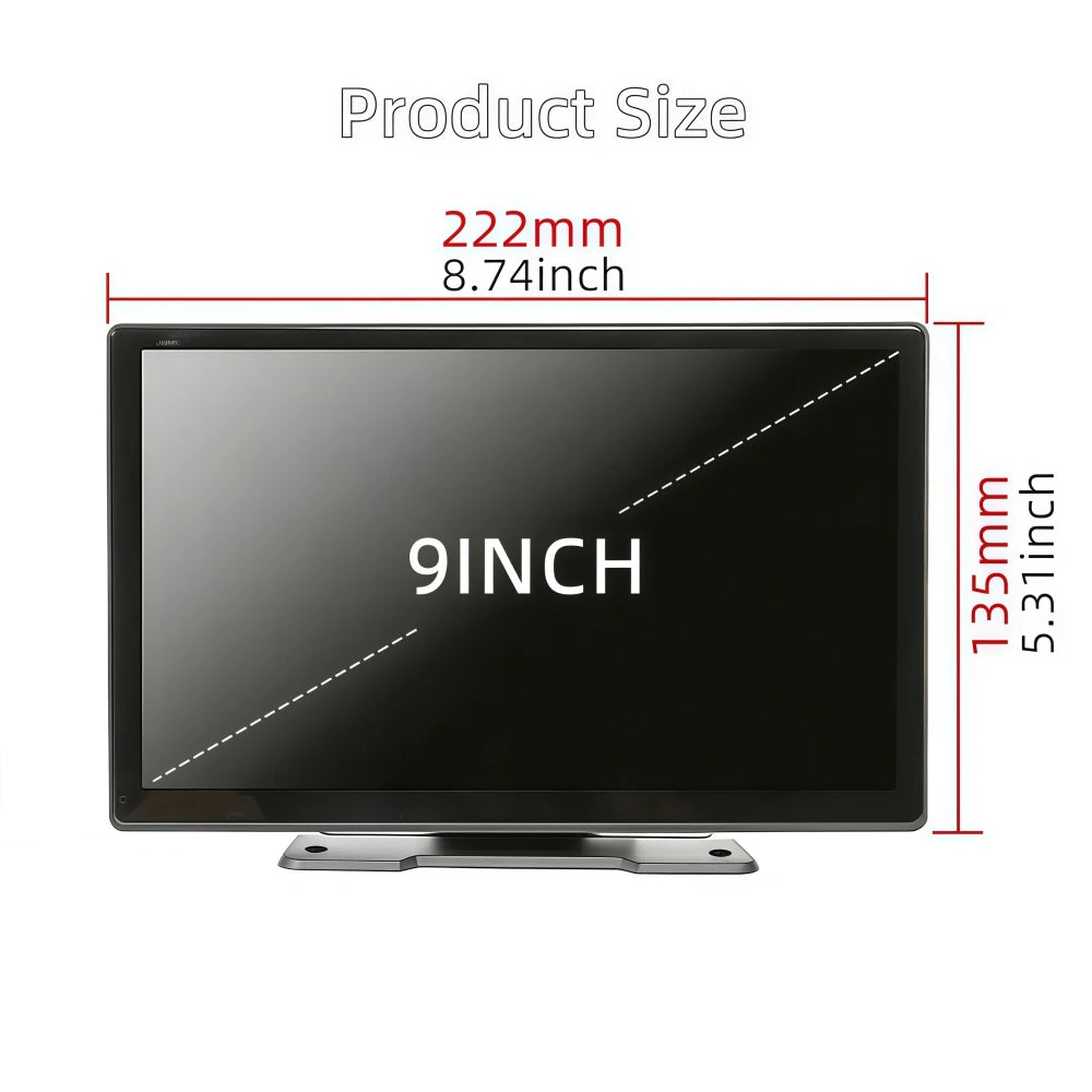 Hippcron 9-inch Car MP5 Multimedia Player Car HD Display with Wireless CarPlay and Android Auto Support Mirror Link